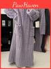 Fashion Nightgowns Winter Women Jacquard Dress Night Dress Loose Solid Color Thickened Flannel Sleepwear Home Clothes