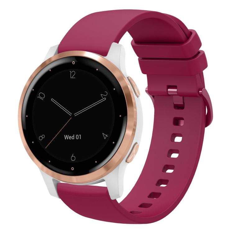 Pentru Garmin Vivoactive 4S 18mm Culoare Solidă Curea de Ceas din Silicon Moale