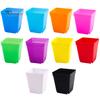 Puntos 10Pcs Bonsai Planter Nursery Flower Pot Garden Square Home Plastic Decor Supply