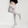 Knee Socks Children'S Summer Thin Lace Lace Bow Stockings Slim White Jk Lolita With Small Leather Shoes