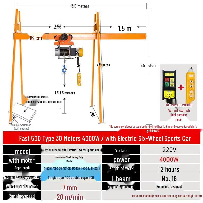 Four-Pillar Track Crane Hoist