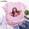 Nezuko Kimetsu No Yaiba Funny Graphic Pink T Shirts Women Vintage Anime Print Tee Shirt 90S