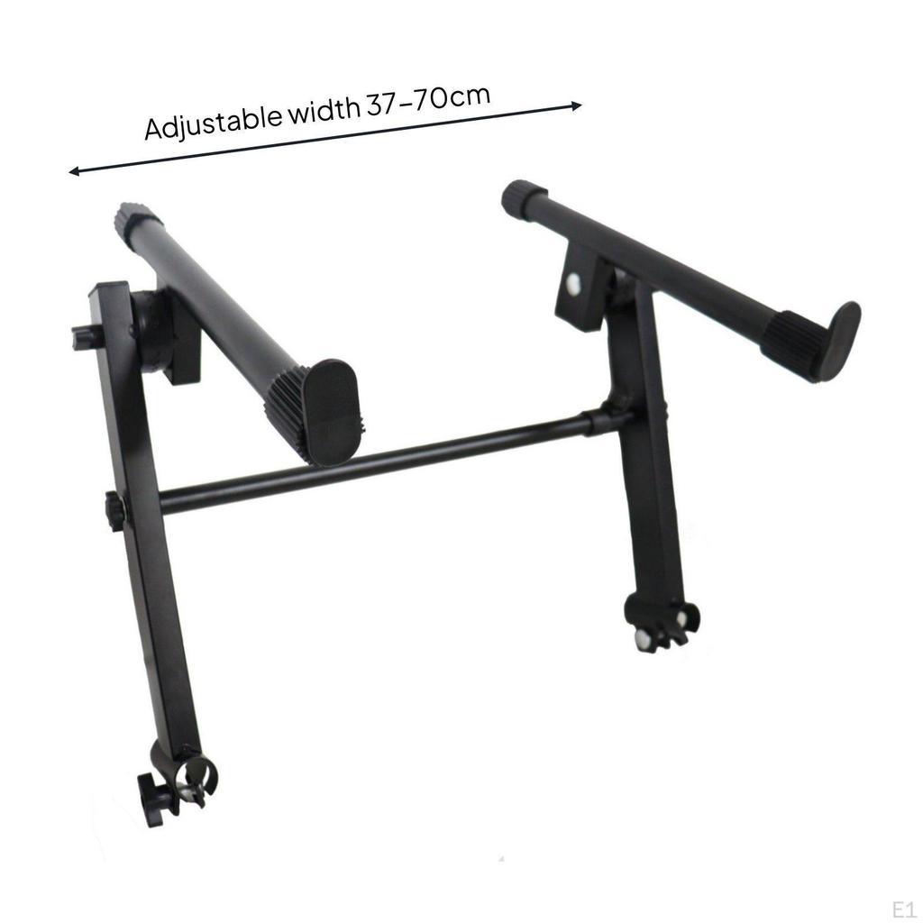 Adjustable X shaped Keyboard Stand Foldable Double Tier Heavy