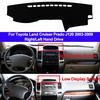 2-lagige Auto-Innen-Armaturenbrettabdeckung Dashmat Pad Teppich Dash Mat für Toyota Land Cruiser Prado J120 2003 - 2008 2009 LHD RHD