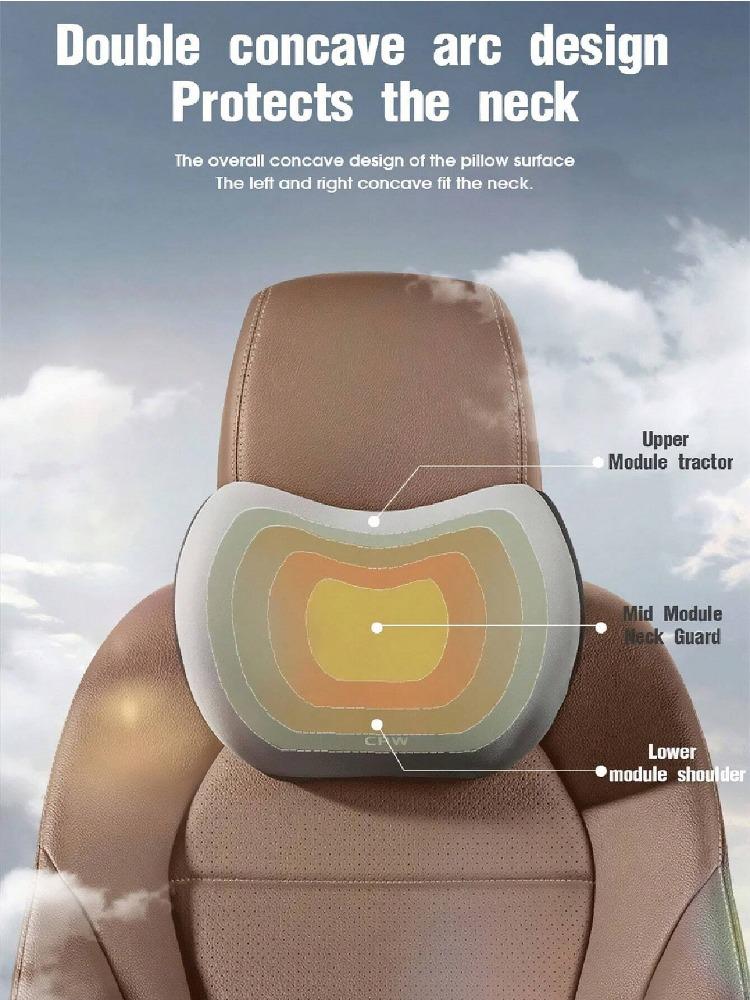 Auto Kopfstütze, Lendenwirbelstütze, Schulterkissen, Autokissen, Memory-Baumwolle Lenden-Rückenstützkissen, Haushaltsprodukte für Autos