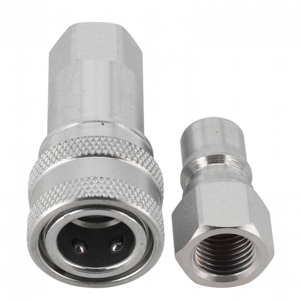 1 Set Hydraulic Quick Connect Coupler 1.5mm Female Thread Pipe Fitting