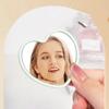 Single-sided Handheld Mirror High-definition Beauty Make-up Mirror Heart-shaped Mirror  Makeup Tool