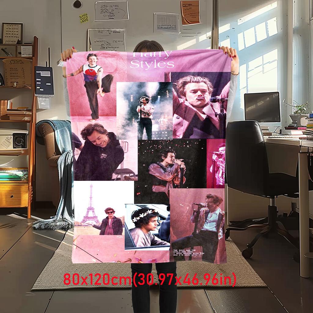 Harry Styles Starry Night Blanket Soft Comfortable All Seasons Perfect Gift Couch Office Nap Ideal Outdoor Trips