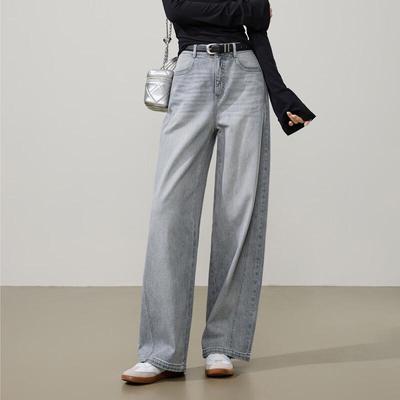 ESE-Y Women's Retro Wide Leg Banana Jeans