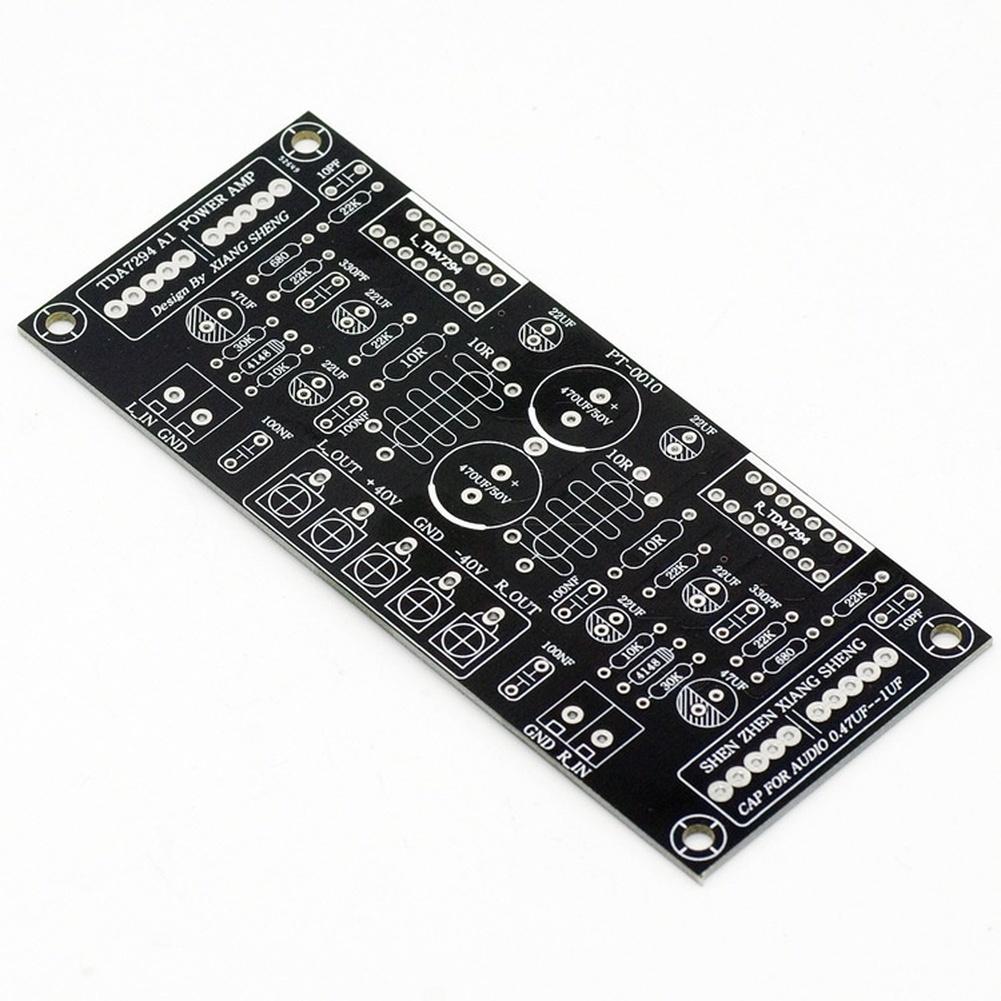TDA7294 DIY Audio Kit 200W Audio Power Board Dual Channel HIFI PCB Parts Supports DC +-24V To +-40V Power Supply