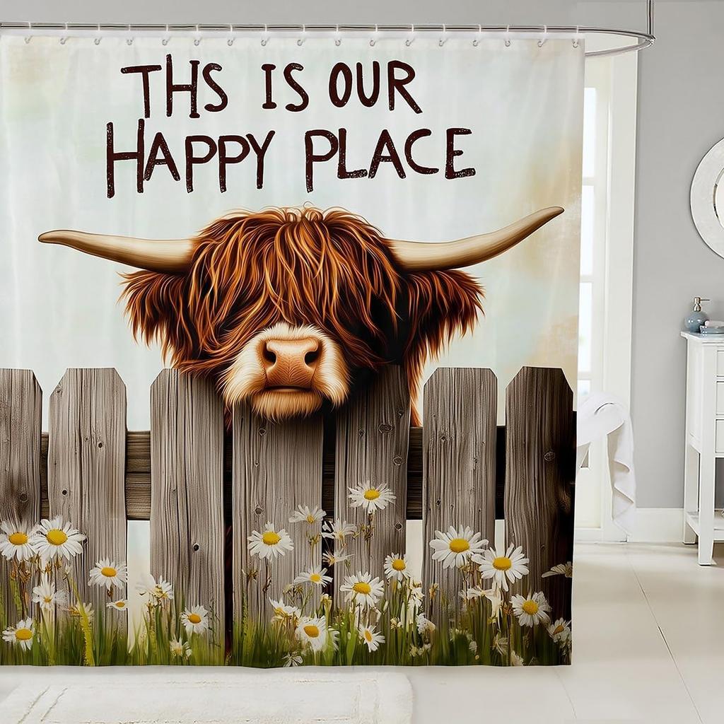 Dachshund Dog Shower Curtains Cute Pet Bathroom Curtain for Kids Women Men Personalized Puppy Bathroom Accessories Dog Paw Bones