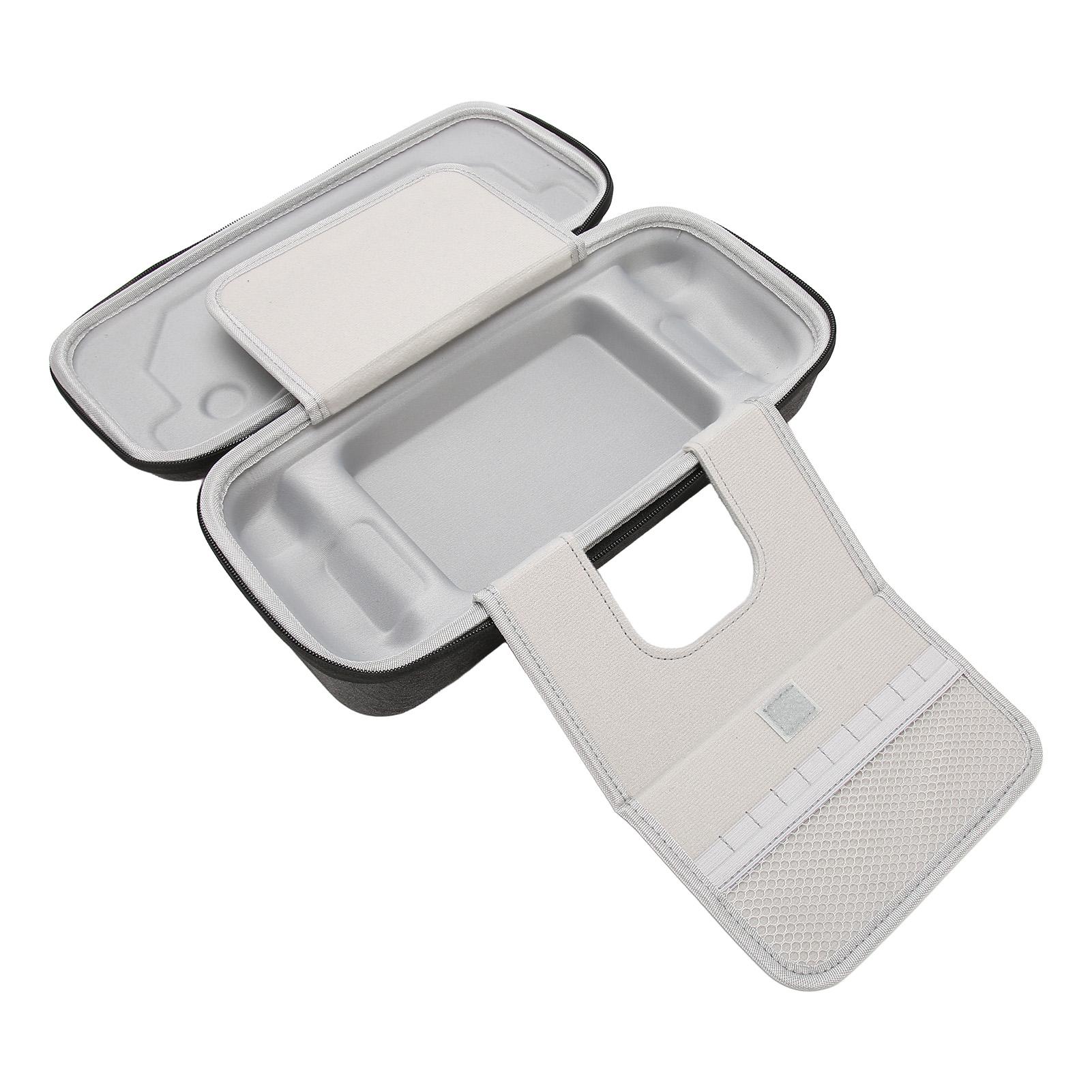 

Чехол для переноски портативной консоли, жесткий корпус, встроенный слот для карт памяти, подставка, защитная дорожная сумка с темно-серого