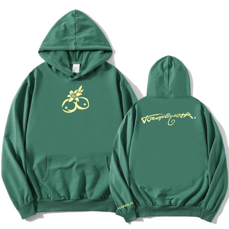 KAROL G Tropicoqueta Hoodies Singer Album Graphic Printing Sweatshirts Women Men Clothing Long Sleeve Casual Female Sudaderas
