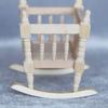 Dollhouse Cradles Smooth Kids Gift Wooden Scale 1:12 Dollhouse Cradle Baby Crib for Decor