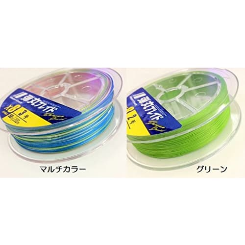 Major Craft PE Line Bullet Braid 4-strand Single Color DB4-200/1GR Green 200M/1.0