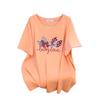 Women's Plus Size Slimming Loose Fit Short-Sleeve Round Neck Mid-Length T-Shirt (200/300/350 Jin)