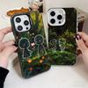 Nature Cute Child Painting Style Shockproof Phone Case for iPhone 17 Air 16 16E 15 Pro Max 14 Plus 13 Mini 12 Back Cover Anti Fa