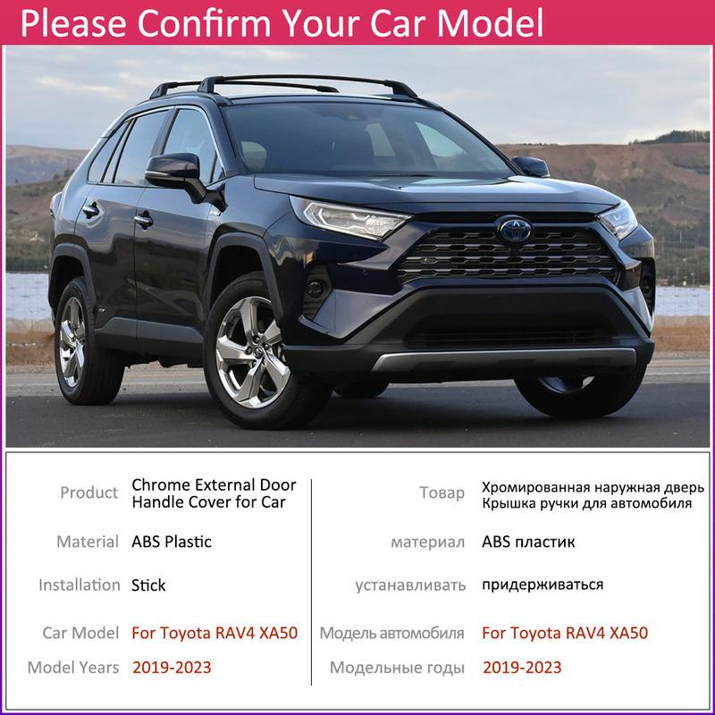 For Toyota RAV4 RAV 4 XA50 XA 50 Suzuki Across ~ Gloss Black Door Handle Cover Car Exterior Styling Accessories Stickers