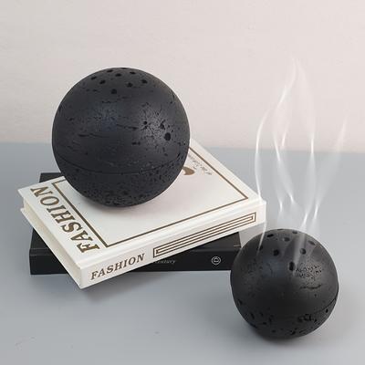 1 Piece Simple Resin Round Aromatherapy Burner, Spherical Incense Burner, Suitable for Family Aromatherapy Relaxation, Perfect for Meditation,