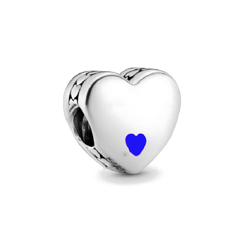 Original 925 Silver Auntie Niece Husband Heart Charm Bead Fit Bracelet Women DIY Jewelry Gift