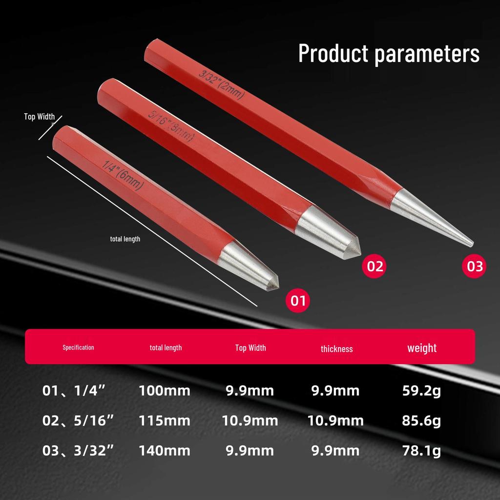 12-Piece Masonry & Woodworking Punch and Chisel Set