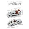 1/32 Luxury vintage car BENZ 500K alloy model, exquisite desktop ornaments, the best collection for car model enthusiasts