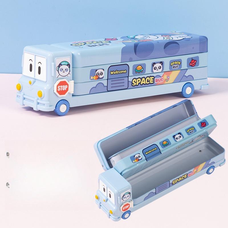 

Multifunctional Children s Stationery Box Boys Large-capacity Pencil Case Primary School Students New Girls Pencil Case синій