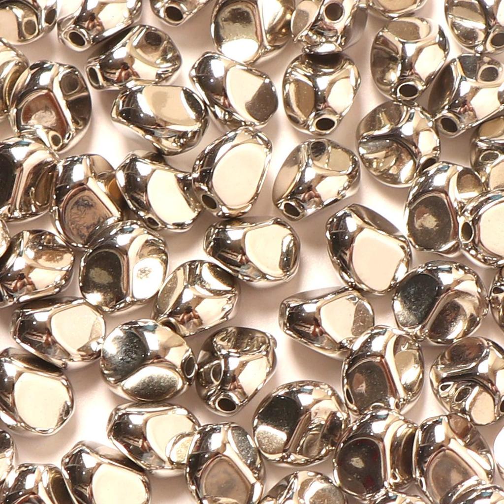 Electroplated Irregular Spacer Beads for DIY Bracelet & Necklace Jewelry Accessories