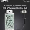 BKK Tungsten Steel Ned Rig 9076-NP Wide Gap Black Pit Floating Shrimp Bass Perch Hook
