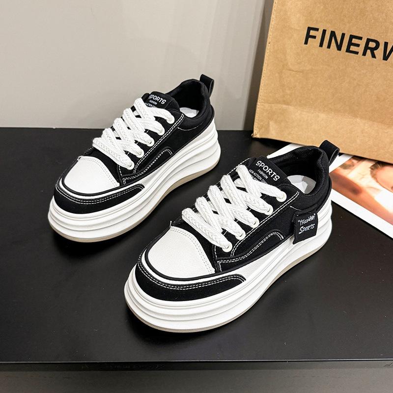Customized running little white sports shoes women's 2025 new autumn thick-soled heightening dad shoes versatile and popular casual shoes
