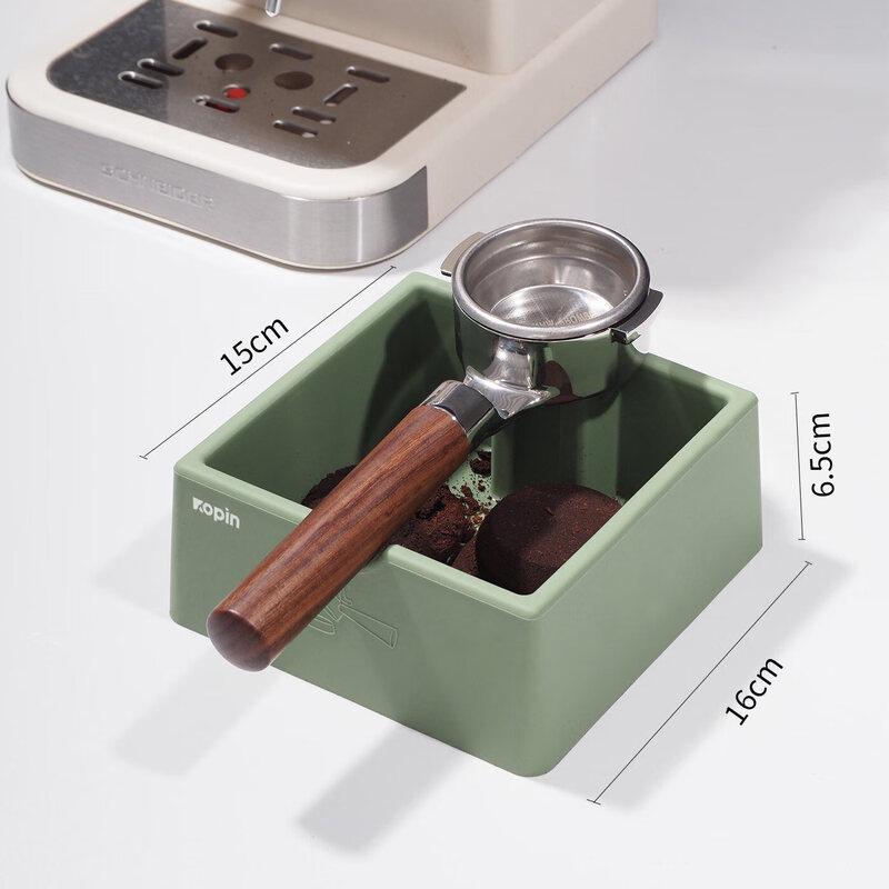 Silent Silicone Coffee Knock Box with Tamping Mat