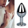Butt Plug Smooth Surface Easy Insertion Stainless Steel Anal Bead for Adult Pleasure Sports