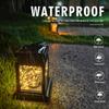1pcs Retro Palace Lantern Outdoor Solar Lights Hanging Candle Lamps Landscape Yard Light Garden Decor Balcony Terrace Lamp