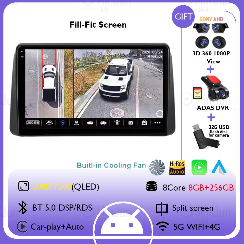 For Chrysler 2011 - 2015 Grand Voyager 5 Car Radio Android 14 Multimedia  Wireless Carplay Auto Stereo QLED Touch Screen