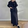 2025 Autumn Women's Fashion: Casual Knitted Sweater Coat & Dress Set