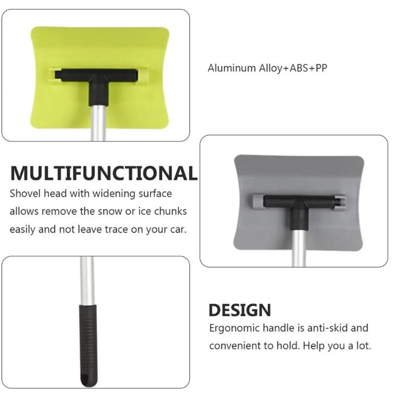 Extendable Snow Scraper With Ergonomic Handle Snow Broom For Efficient Car Windshield And Vehicle Cleaning