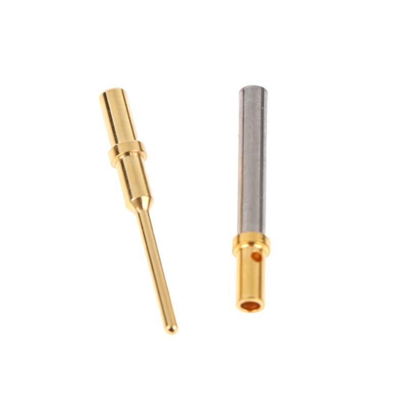 5/10Pcs 0460-202-2031 Gold Plated Stainless Steel Male/Female Pin 6-20Awg For Deutsch Dt Series Crimp Solid Terminal