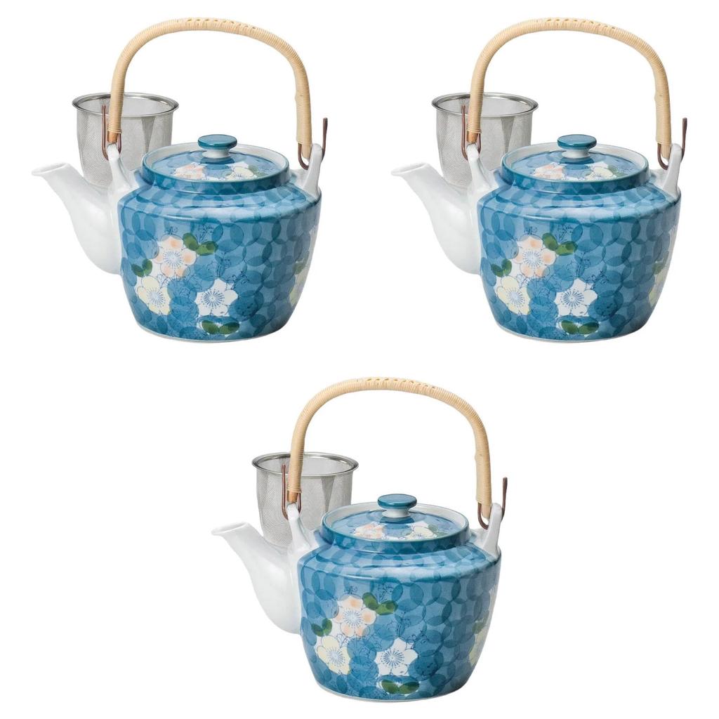 Sada 3 hliněných konviček s motivem větviček ume x 13 cm 1400 Hliněné konvičky Arita Ware Arita Ware Setomonohonpo Ve tvaru U Ne. [15 cc]