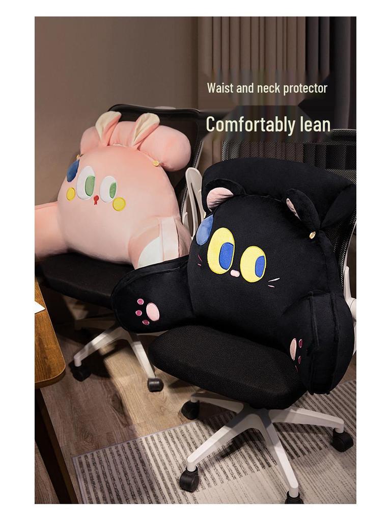 Cartoon Headboard Large Backrest Pillow for Student Dormitory: Soft Sofa, Bed, or Bay Window Reading and Lumbar Support Cushion