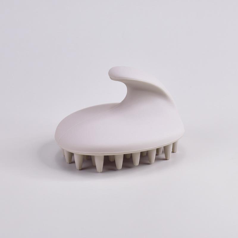 New Model Silicone Hairbrush with Handle - A Household and Outdoor Hair Washing Tool for Head-specific Massage and Cleaning. Hairbrush.