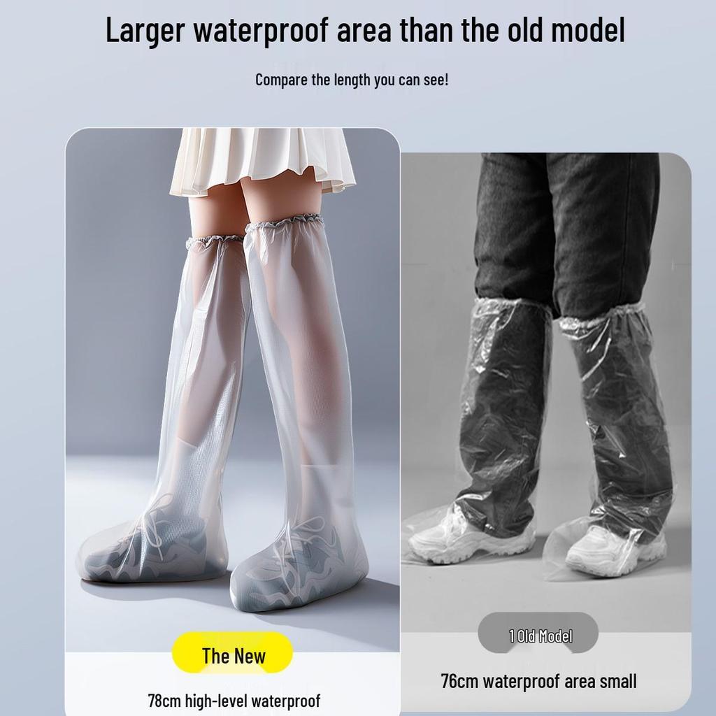 Newcomer Offer: Over-the-Knee Non-Slip Disposable Rain Boot Covers - Perfect for Rainy Days