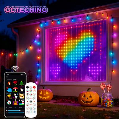 Умные Bluetooth RGB LED Занавесные Гирлянды USB Управление через Приложение Программируемые Сказочные Гирлянды Цвета Мечты для Фестиваля Свадьбы Декора Спальни