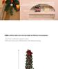 2025 Christmas Encrypted Rattan Wreath Hanging Ornaments for Door & Wall with Snow Scene Decor
