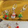 1PC Keychain Pendant Cartoon Hanging Ornaments Anti-Lost Christmas Mini Backpack Decoration Shinny Santa Claus
