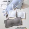 Seamless Push-Up Strapless Bandeau Bra for Women - Anti-Slip, Non-Drop, Backless Design, Enhances Small Chest