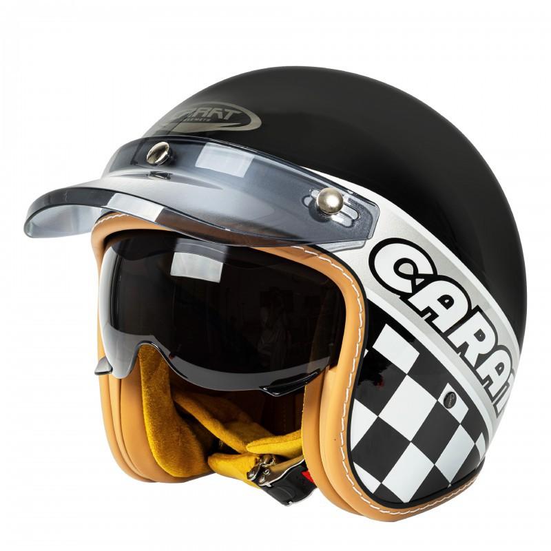 C500 White Competitive Motorcycle Helmet New National Standard Locomotive Lightweight Street Three-quarters Retro Half