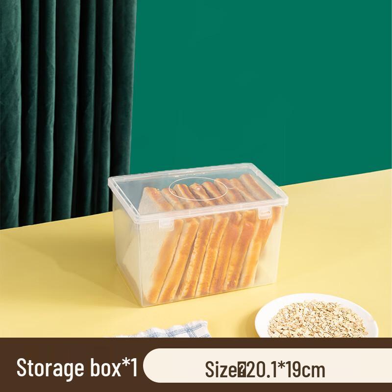 ZISIZ Transparent Plastic Food Storage Containers with Lids, 4-Pack