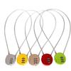 Anti-Theft Motorcycle Helmet Password Padlock with Extended Steel Wire for Bikes and E-Vehicles