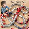 44Pcs/set Electric Assembling Rail Train Boy Educational Simulation Model Set Birthday Gift Train Track Toys