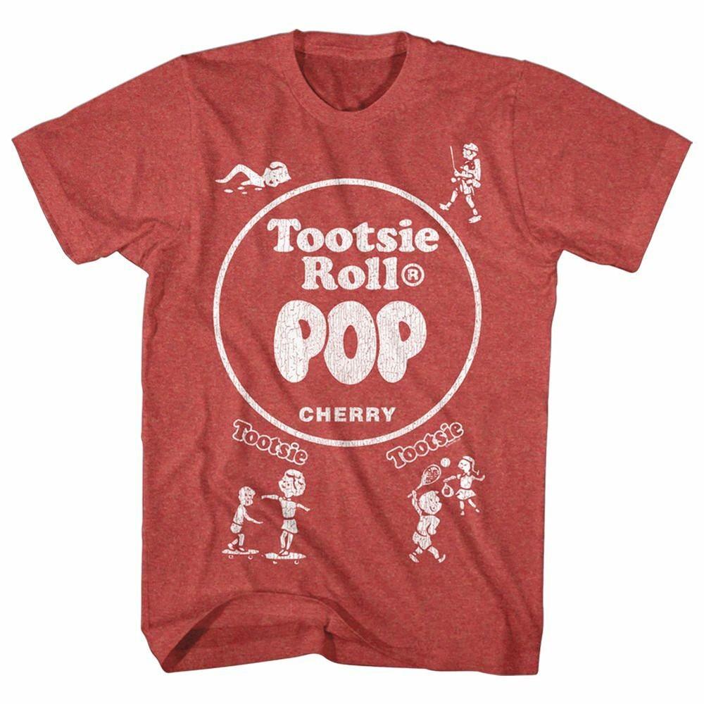 Tootsie Roll Popwrap Red Heather Adult T-Shirt Unisex T-Shirt S
